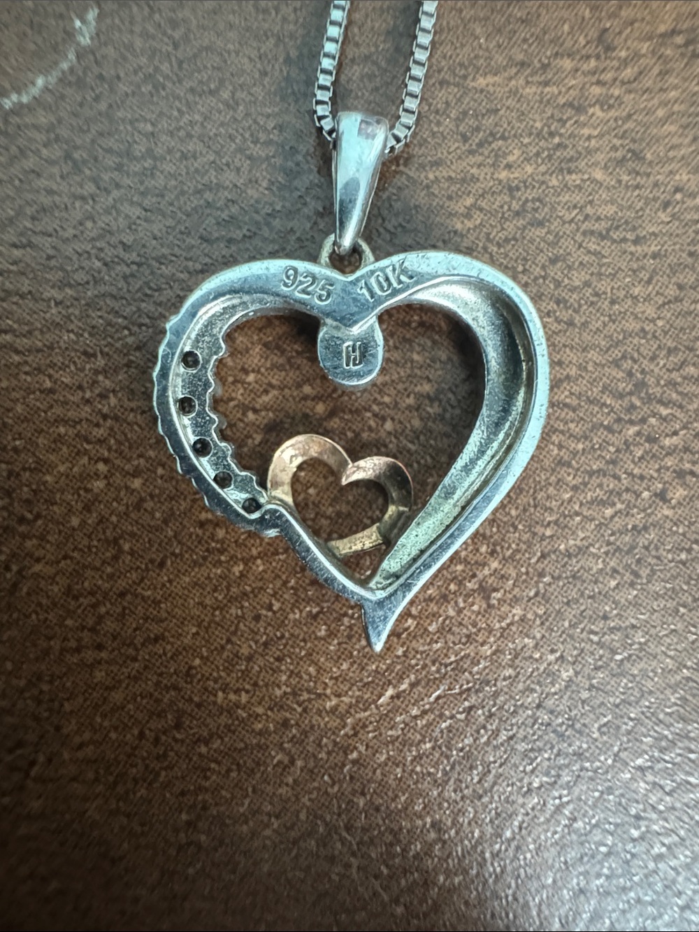 Kay Jewelers - Silver Heart Pendant Necklace - Picture 3 of 4